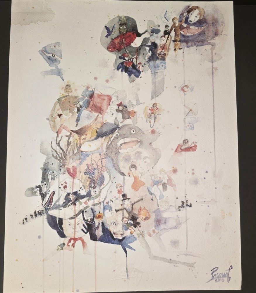 Pascal Campion 2015 Signed Studio Ghibli Art Print – Embossed Stamp – Totoro Kik