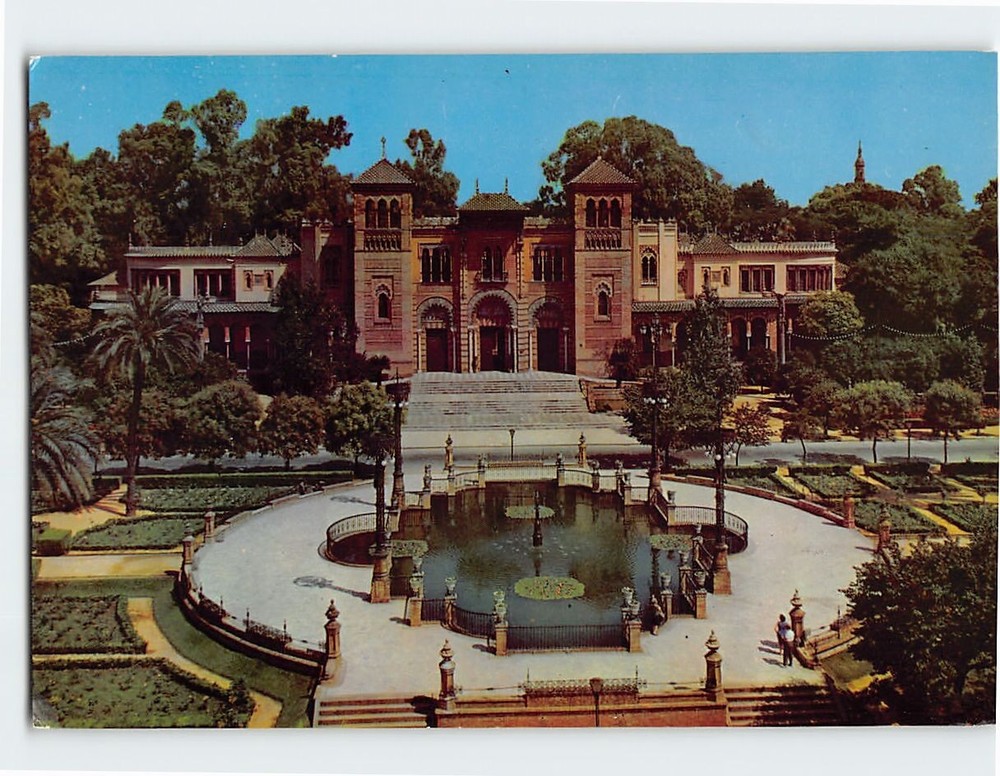 Postcard Square of America Seville Spain