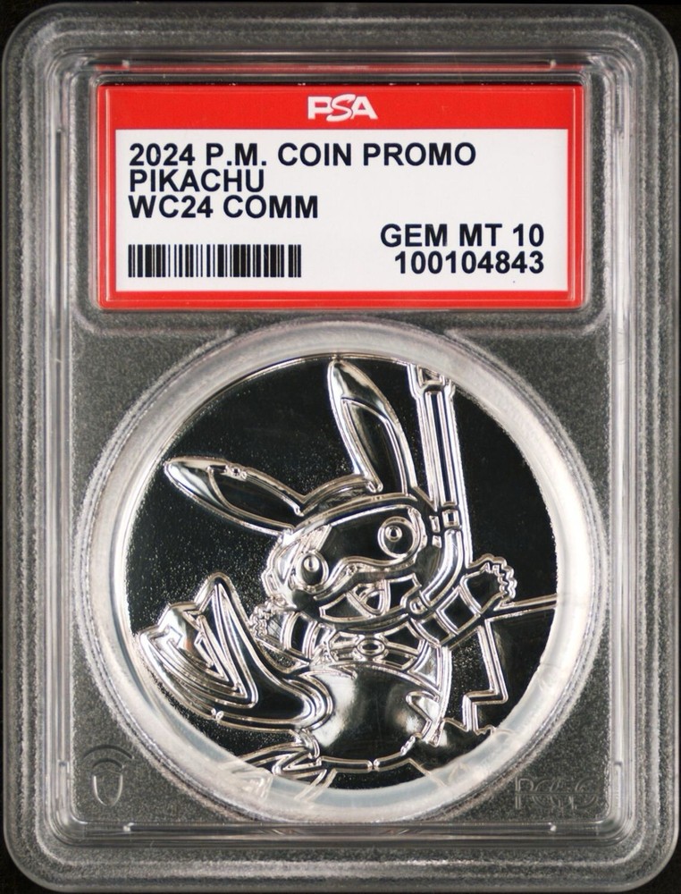 Scuba Pikachu PSA 10 Pokemon World Championships Commemorative Metal Coin 2024