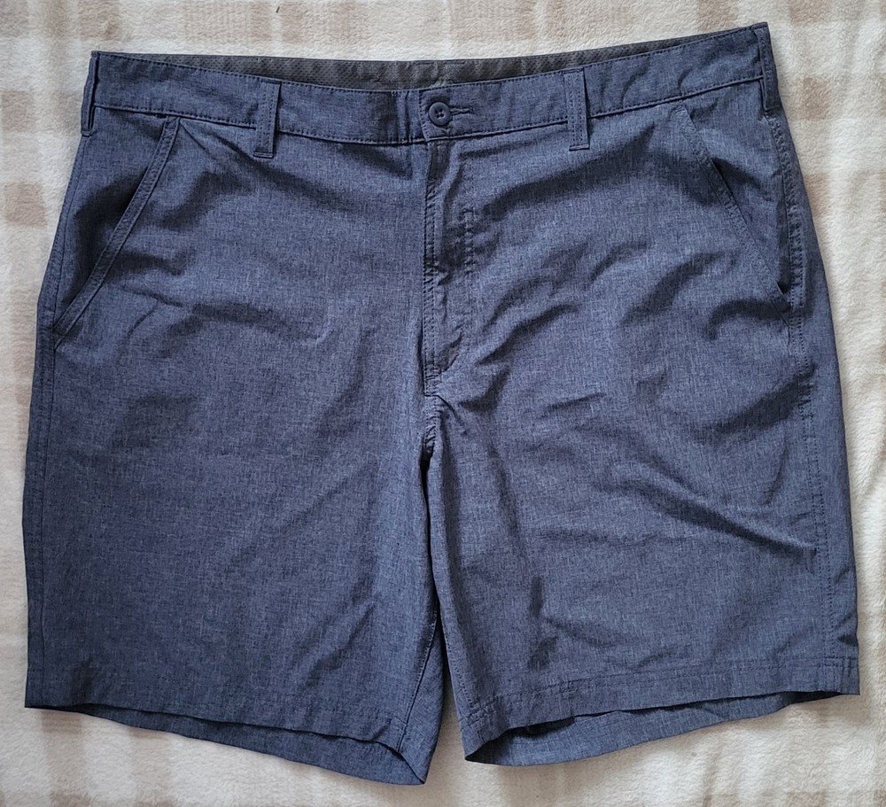 Croft & Barrow Shorts Men's 40  Blue Chino Flat Front Pockets