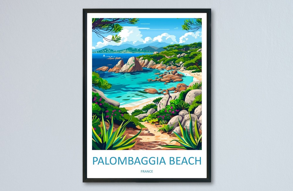 Palombaggia Travel Print Wall Art Palombaggia Wall Hanging Home Decor