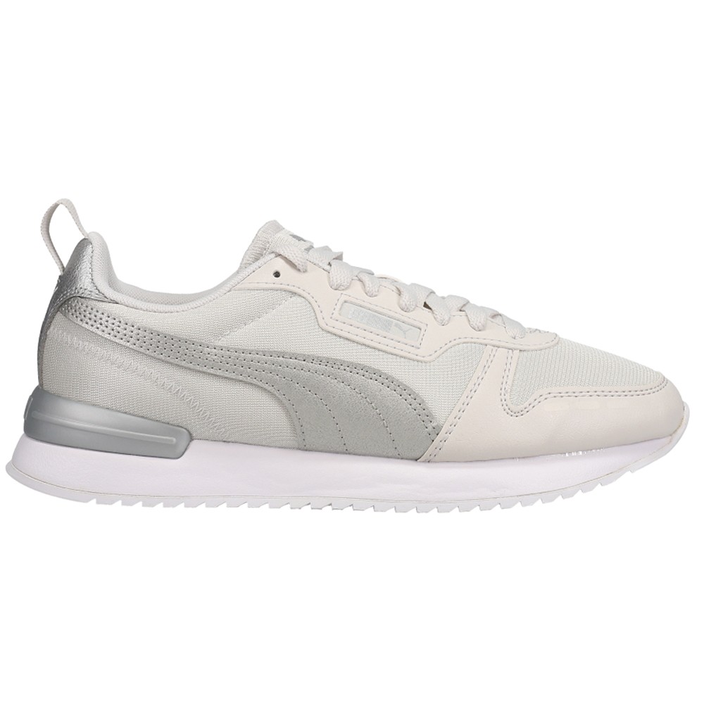 PUMA R78 Metallic Pop Lace Up  Womens Grey Sneakers Casual Shoes 381070-02