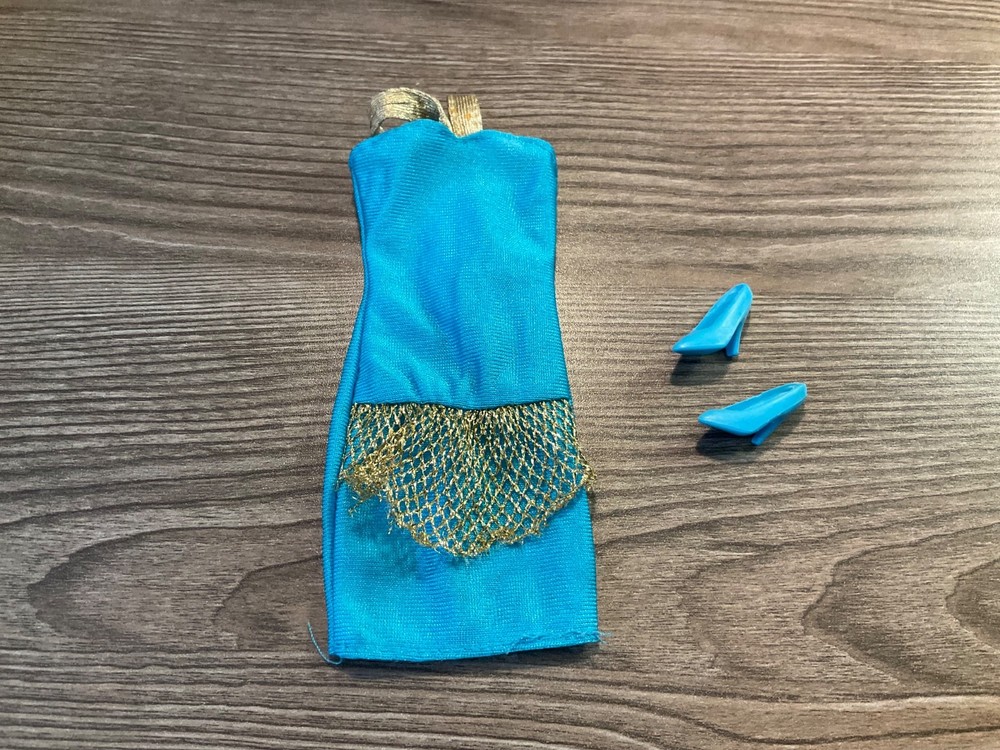 Mattel  Barbie Doll Clothes Multicolor Dress Shoes Outfit Lot