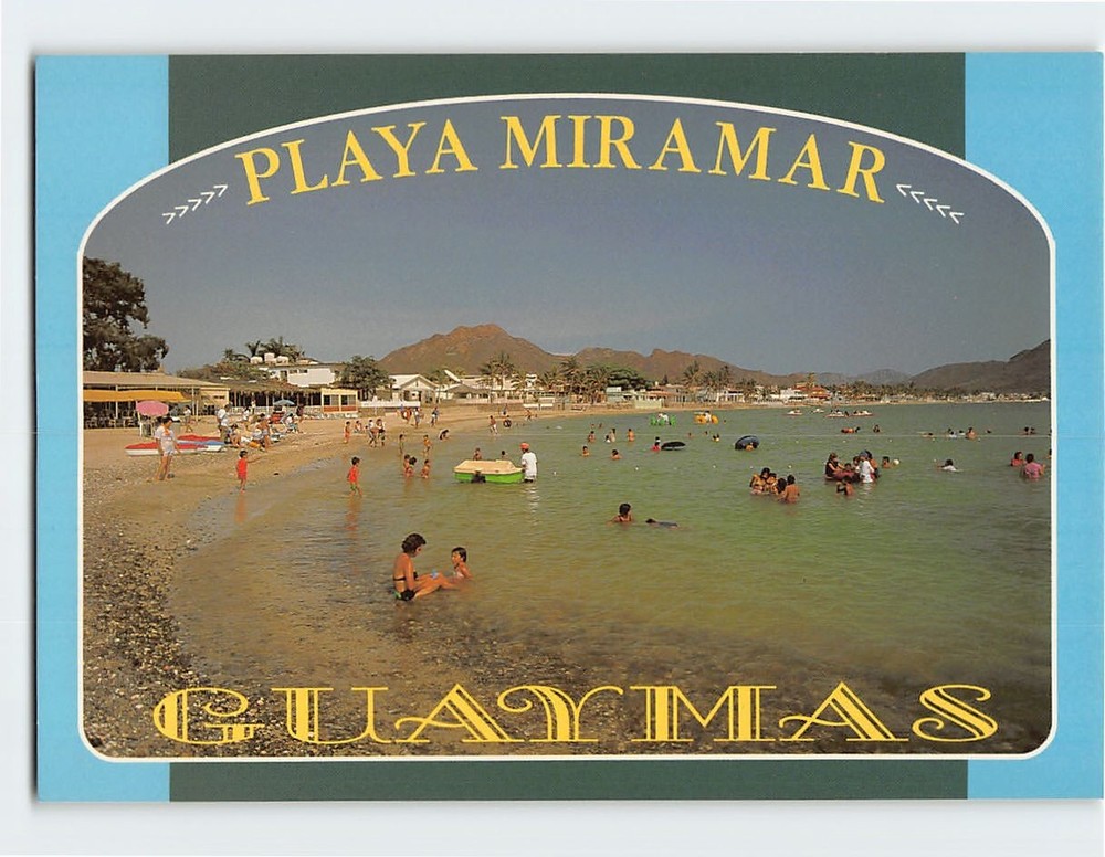 Postcard Beach Scene Miramar Beach Guaymas Sonora Mexico