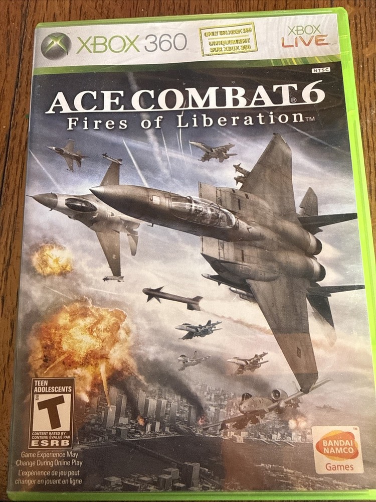 Ace Combat 6: Fires of Liberation (Microsoft Xbox 360, 2007) With Manual-image