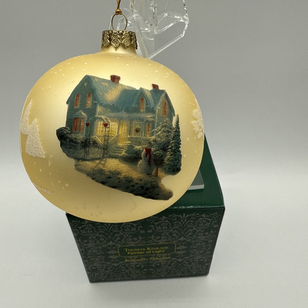 Vintage Thomas Kinkade Painter of Light Ball Ornament Brushworks Collection 5