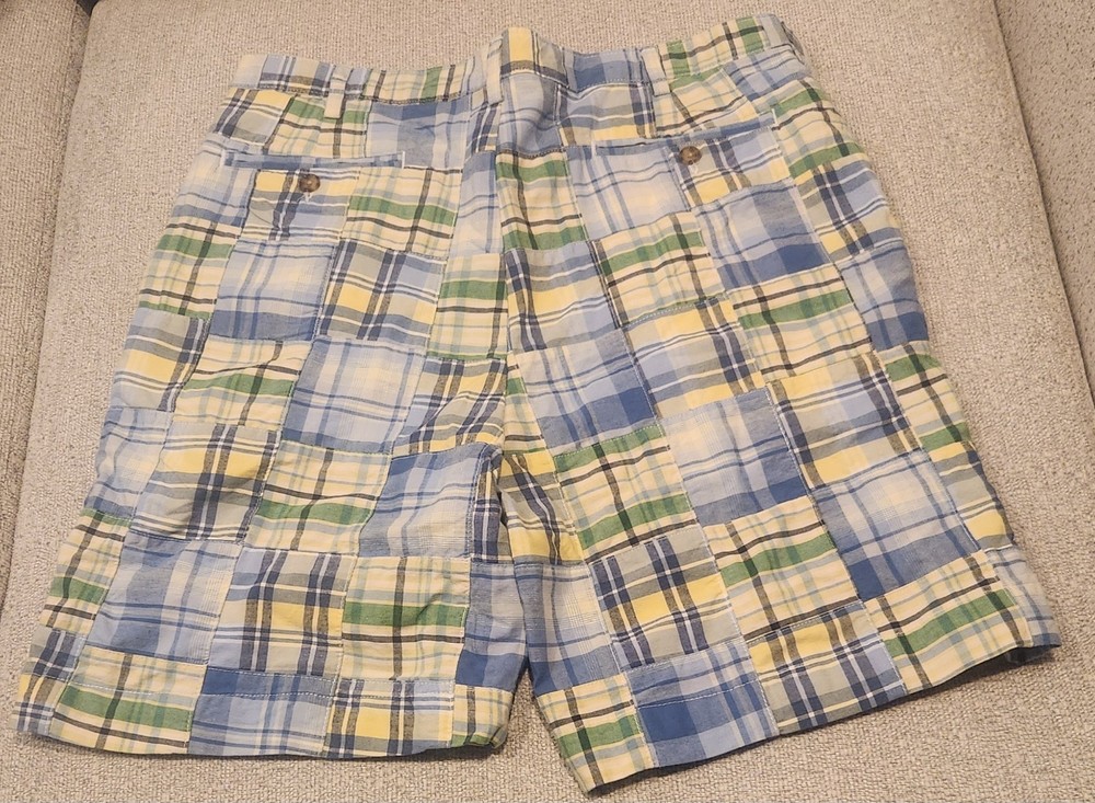 Jos. A. Bank Plaid Shorts Classic Collection Casual Cotton Mens Size 40