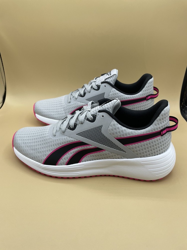 Reebok Lite Plus 3 Womens Running Shoes Size 9 Grey Pink GY3975 New In Box