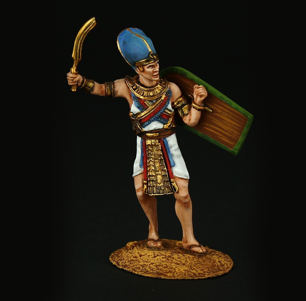 Tin soldier Collectible Pharaoh Ramses II, Battle of Qadesh Ancient Egypt