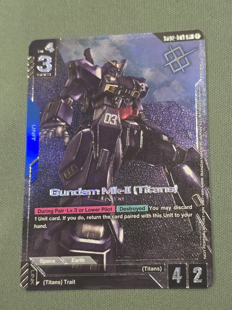 Gundam MK-II (Titans) Alternate Art Winner Foil - GD02-003 - TCG Card Game