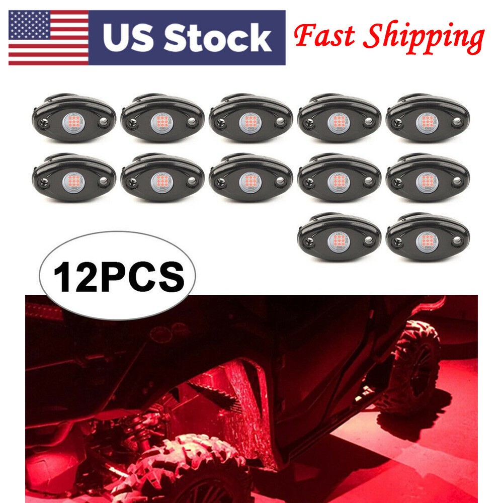 4x Car LED Pods Rock Lights for JEEP Off Road ATV SUV Truck Car Under Body New