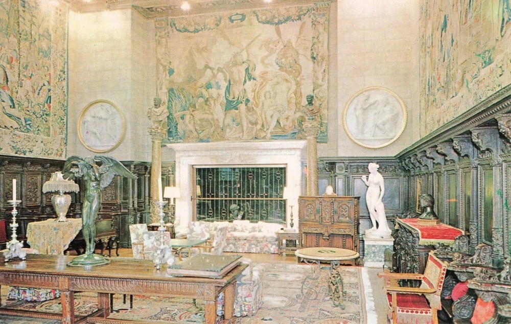 Assembly Room at Hearst San Simeon Historical Monument California CA - Postcard