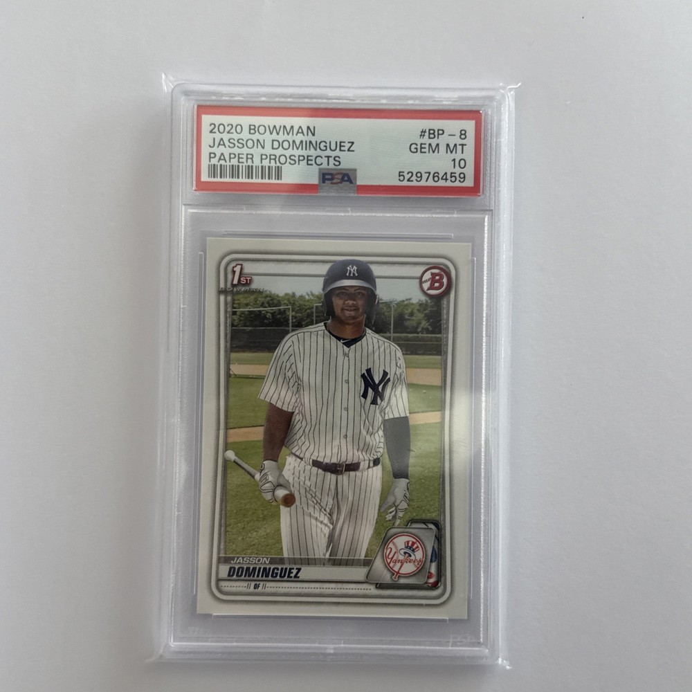 JASSON DOMINGUEZ PSA 10 ROOKIE CARD BOWMAN 1ST YANKEES RC 2020 Topps GEM MINT 10