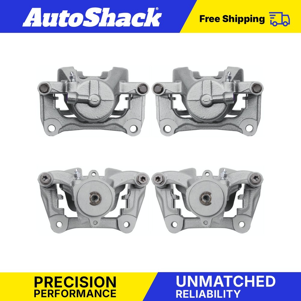Front and Rear Brake Calipers with Bracket Set of 4 for Jeep Renegade Fiat 500X