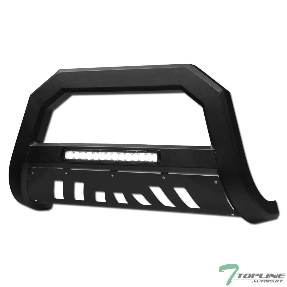 Topline for 2008-2010 Jeep Grand Cherokee AVT Aluminum LED Bull Bar -matte Black