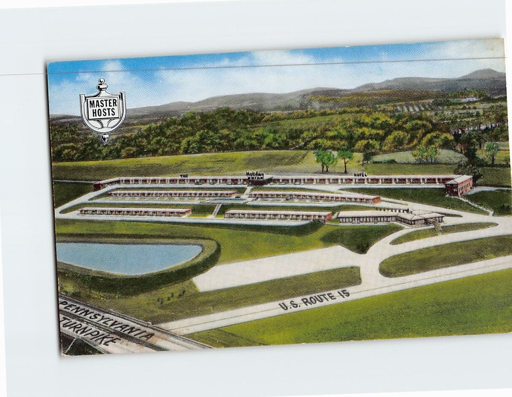 Postcard The Holiday Motor Hotel Mechanicsburg Pennsylvania USA