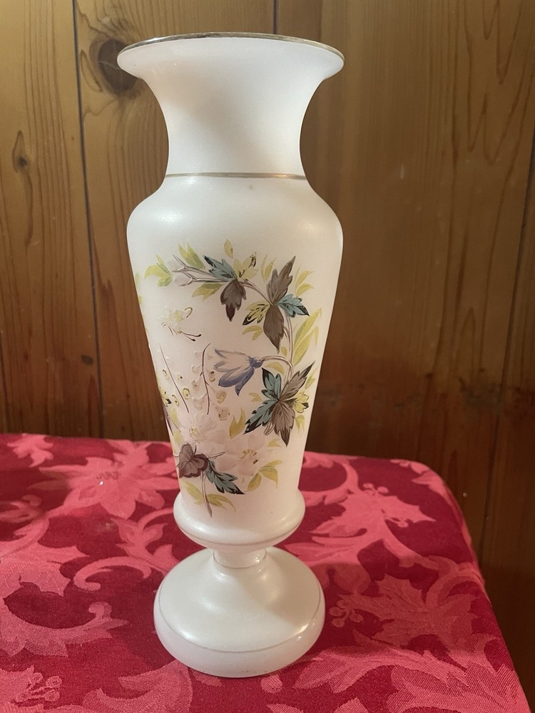 Bristol Glass Pedestal Vase