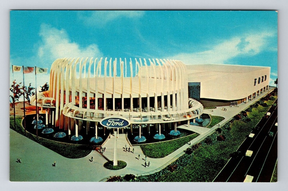 West Nyack NY-New York, Ford Motor Company Pavilion, Vintage Postcard