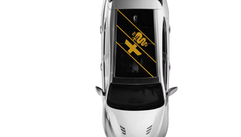 For Alfa Romeo full series roof stickers front pull-up car stickers yellow