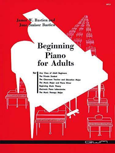Beginning Piano for Adults (GP 23) - Plastic Comb By James Bastien - GOOD