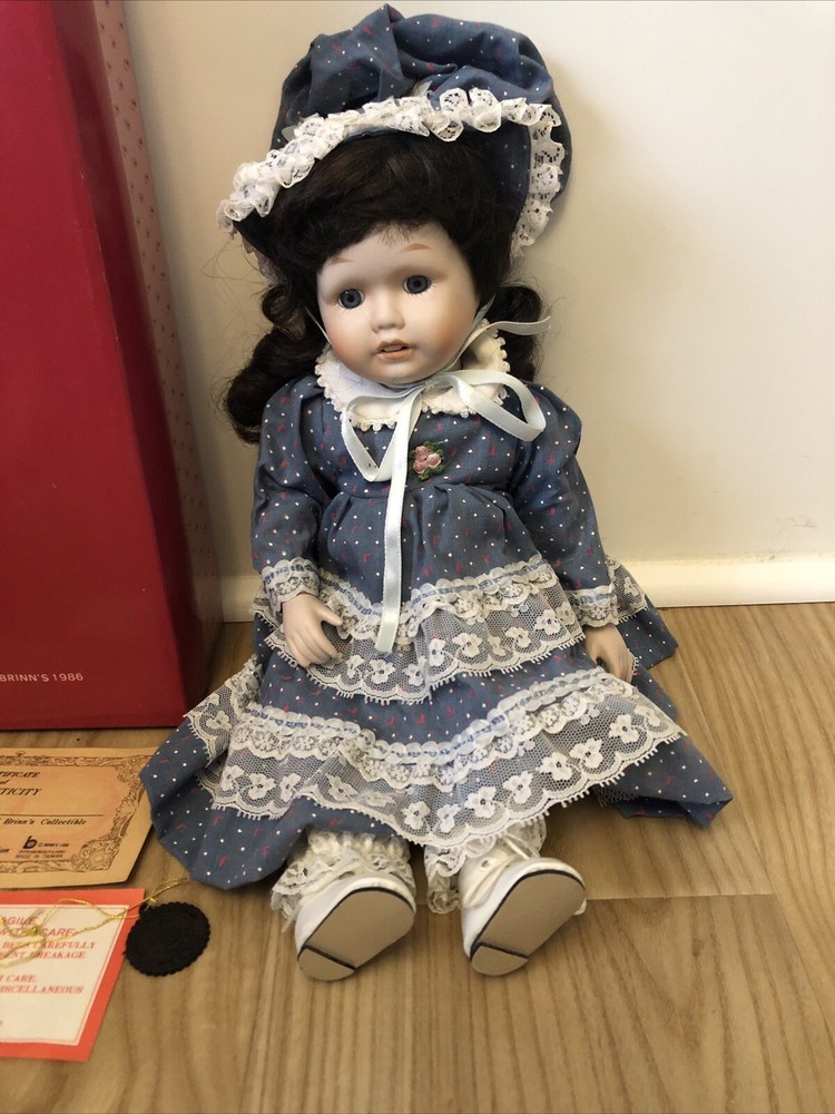 Vintage Brinn's Collectable Porcelain Doll 14