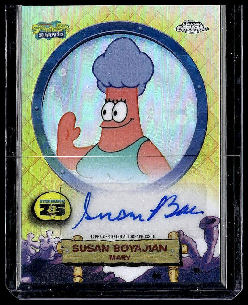 2025 Topps Chrome Spongebob 25th Susan Boyajian Mary Auto Autograph SA-SB