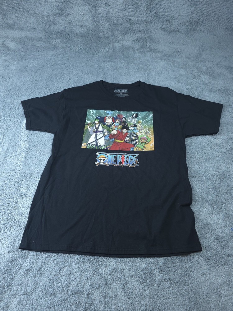 One Piece Shirt Mens Large Anime Luffy Crew Graphic Toei Animation Manga Tee