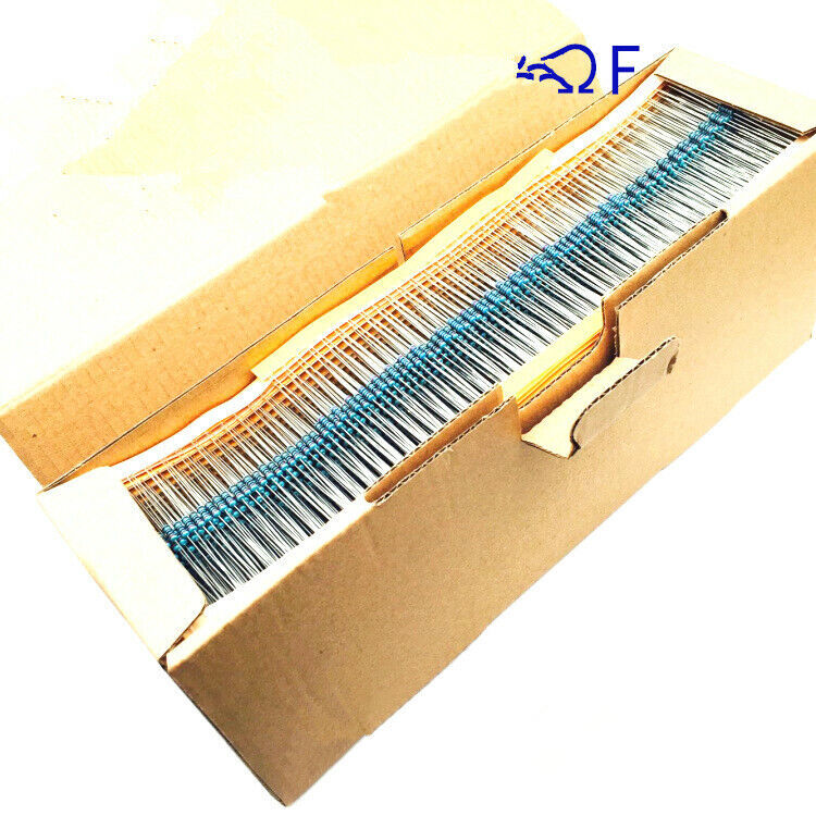 50Pcs  1/4W   film resistor 1%   five rings 0.25W 1.1K #F22
