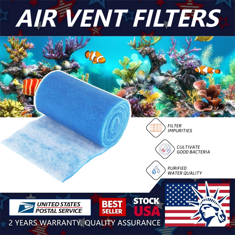 12 x 140 Inch Custom Cut Air Vent Filters for Home HVAC System Protection