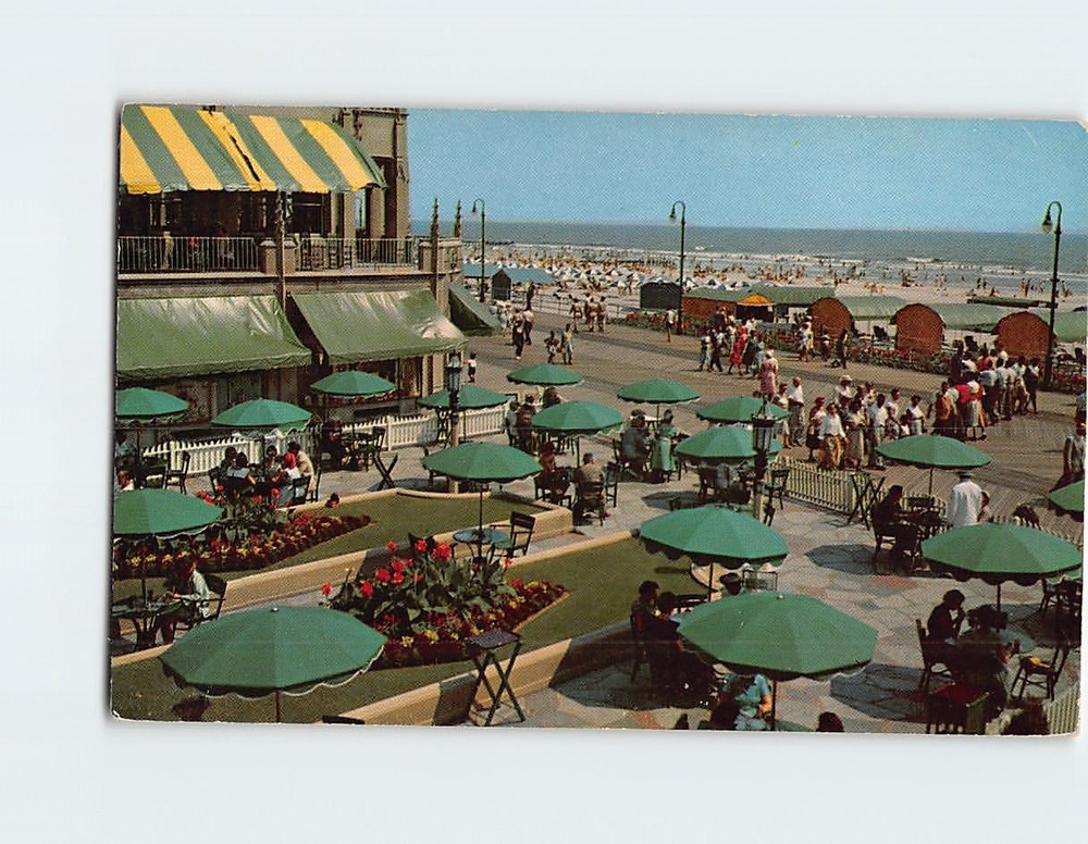 Postcard The Dennis Hotel Terrace Atlantic City New Jersey USA