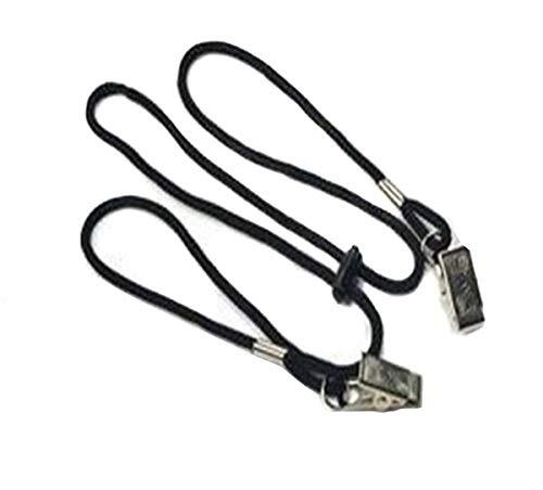 高齢者/大人/赤ちゃん用 調節可能なナプキンクリップストラップ ネックストラップ 4個パック