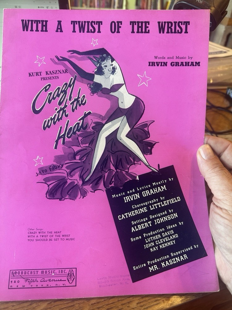 A Stage Musical sheet music CRAZY WITH THE HEAT ‘Twist Of The Wrist’