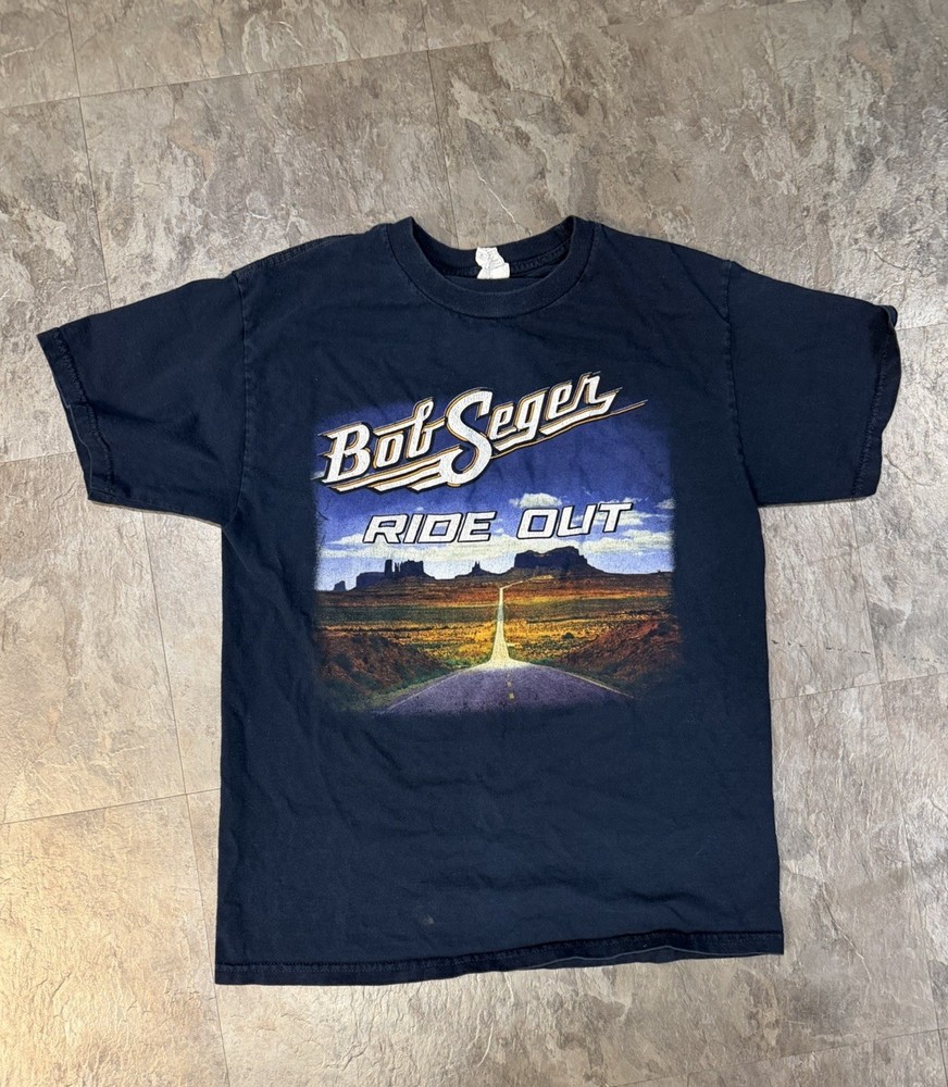 Bob Seger Ride Out 2014 2015 Concert Tour T Shirt Rock Classic Rock size Medium
