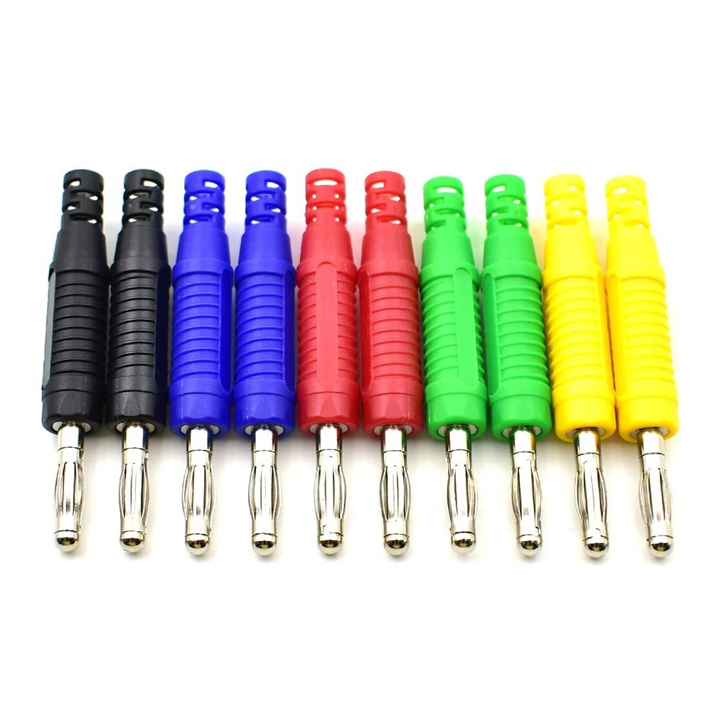 5Colors 4mm Banana Plug Solder DIY Male Connectors Type (5 Colors)
