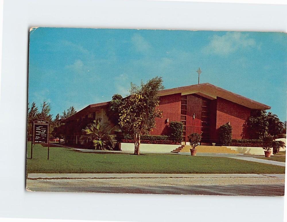 Postcard St. Mary Magdalen Church Miami Beach Florida USA