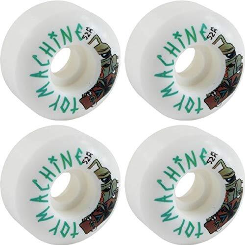 Toy Machine Skateboards Sect Skater White Skateboard Wheels 52mm 99a (Set of 4)