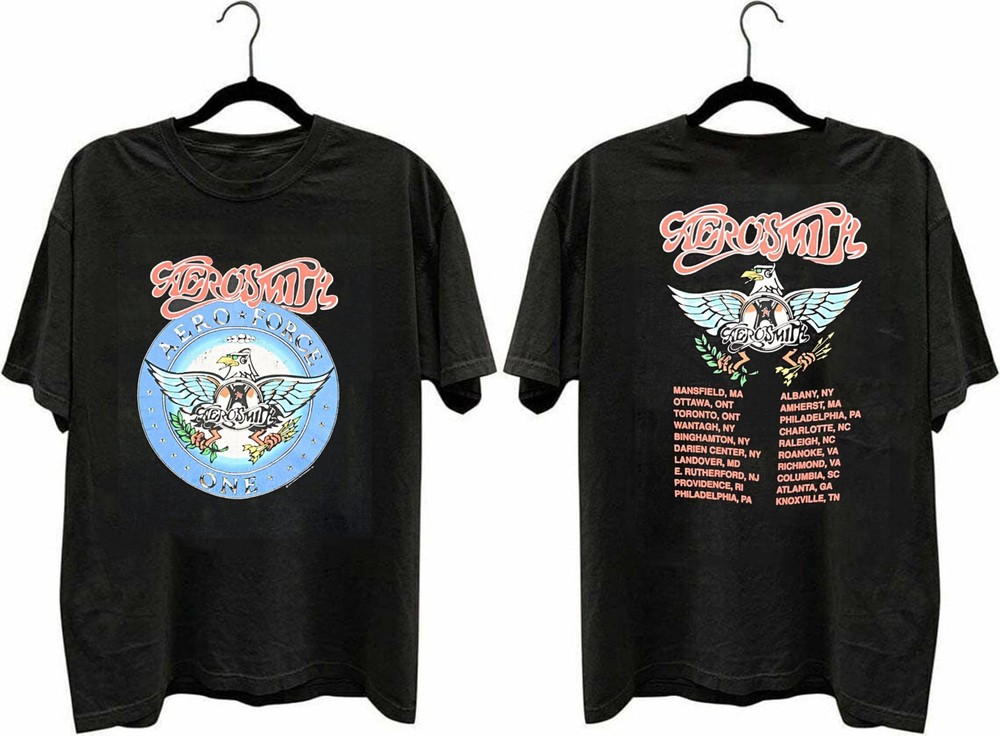 Vintage 1993 AEROSMITH1 AERO FORCE ONE PUMP Tour Shirt S-5XL Reprint