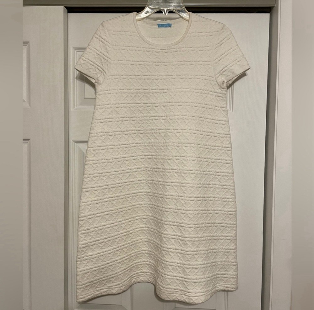 J. McLaughlin Women’s White Textured Shift Dress - Size Small