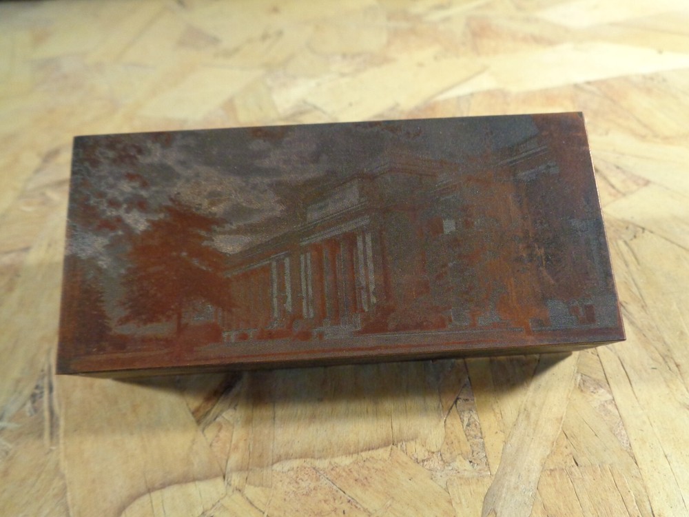 Jefferson Memorial in St. Louis - Historic Iowa Printing Press Block