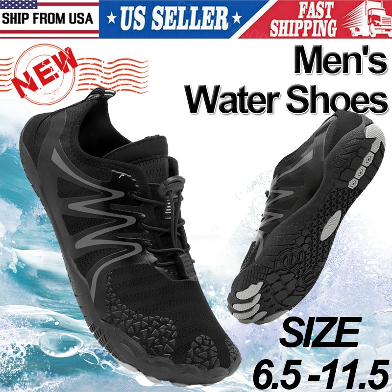Men's Water Shoes Barefoot Swimming Surfing Non-slip Lightweight Size 6.5 -11.5