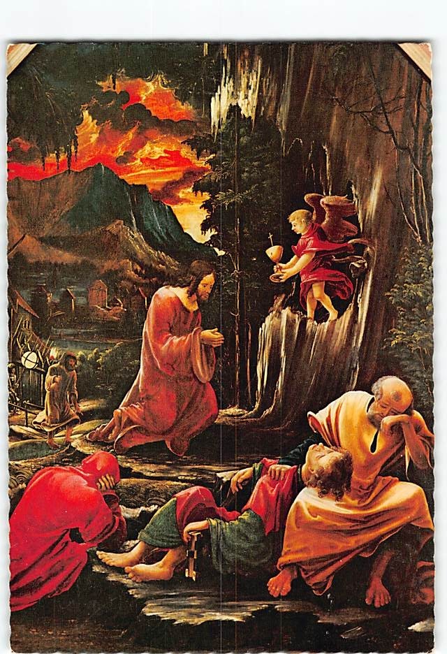 Postcard The Agony in the Garden Painting by Albrecht Altdorfer