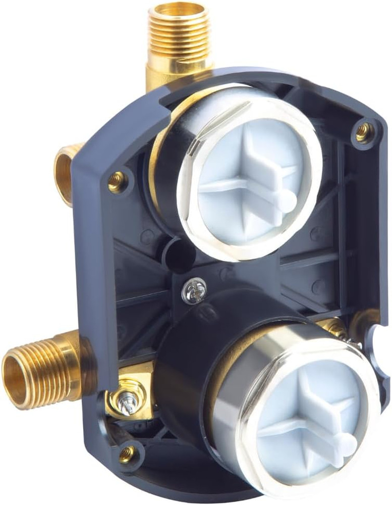 R22000-WS Universal Rough-In Shower Valve with Diverter – 3-Way/6-Way Settings,