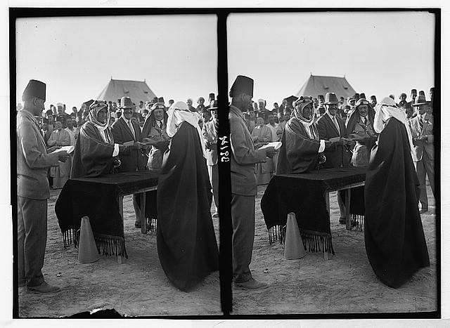 Beersheba Israel 1930 Emir Shakir Bedouin Locust Campaign Prize Ceremony