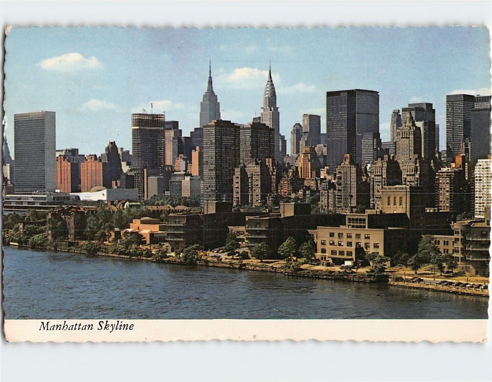 Postcard Manhattan Skyline New York City New York USA