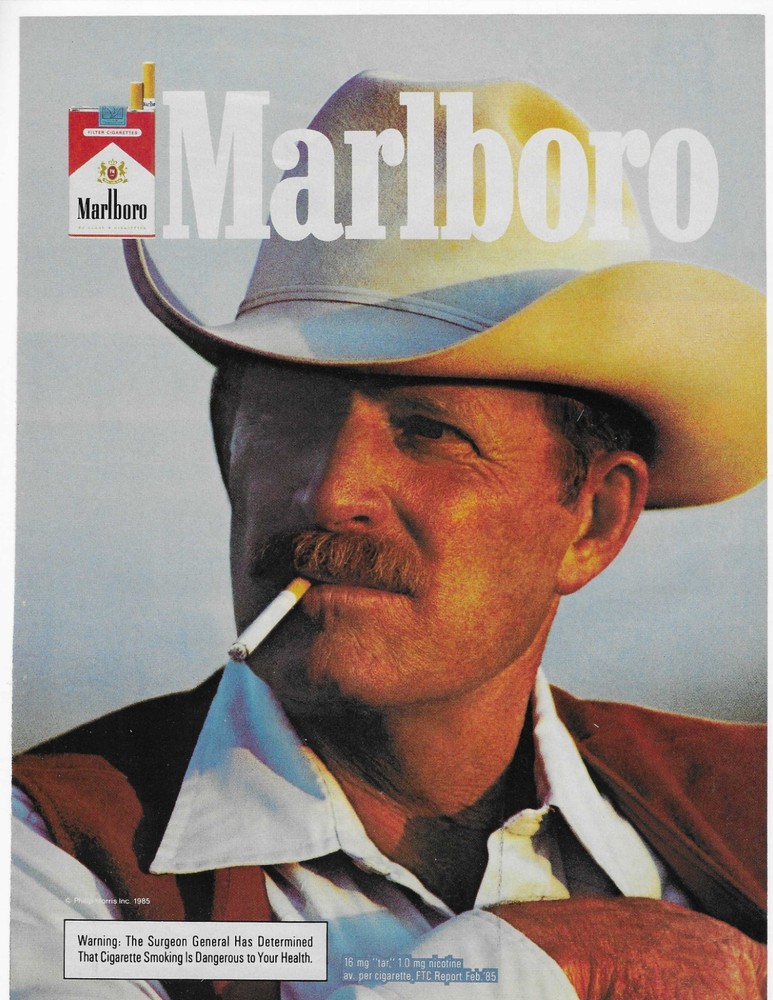 Marlboro Cigarettes Original Print Ad