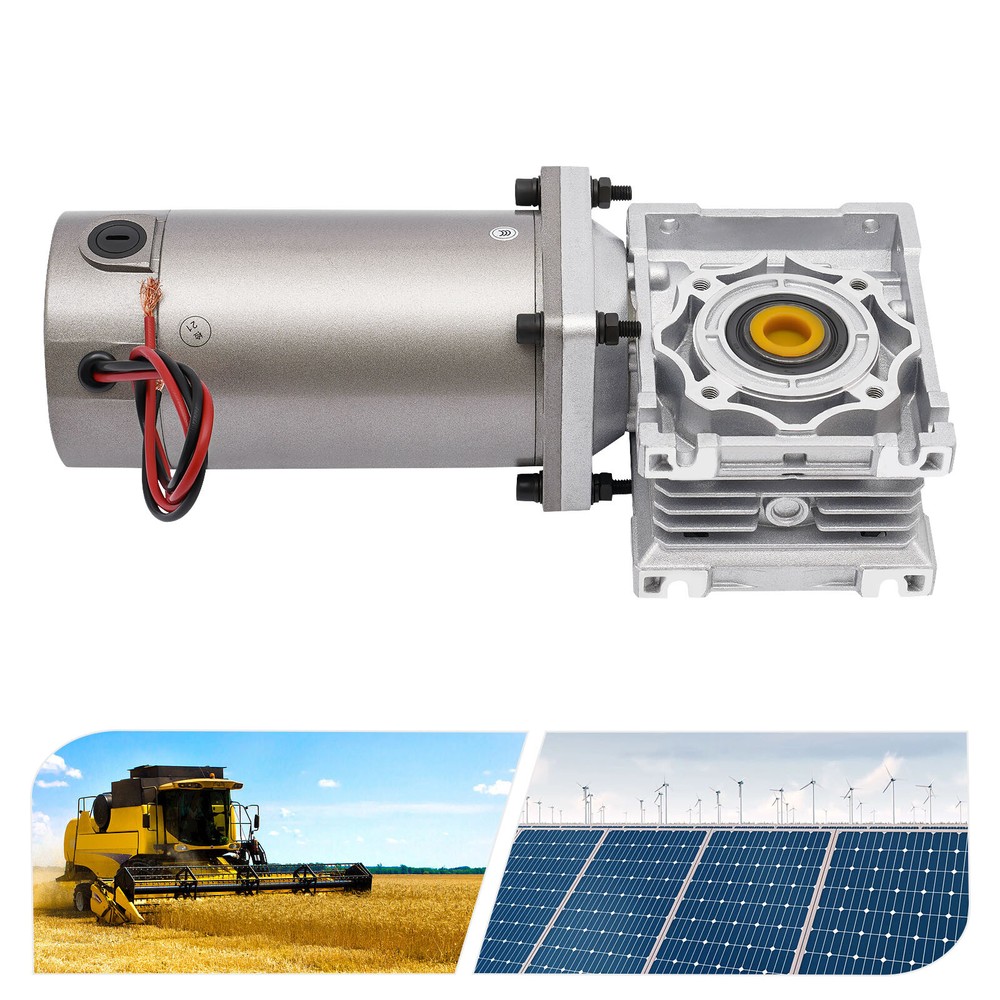 24V DC Motor 300W DC Worm Gear Motor with self-Locking Speed Adjustable DC Motor