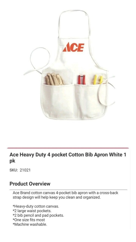 Heavy Duty 4-Pocket Tool Bib Apron for Work and DIY-image