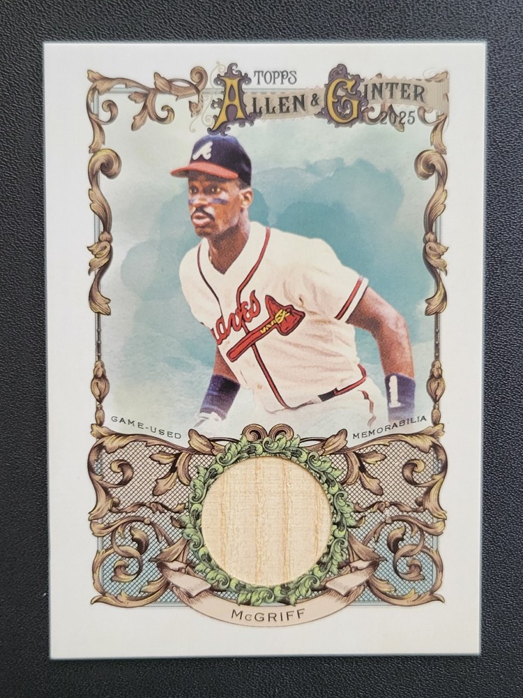 2025 Topps Allen & Ginter Fred McGriff Game Used Bat Relic #AGR-FM Braves