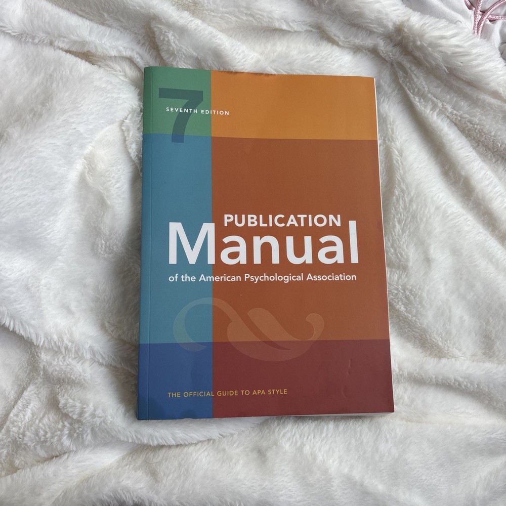 Publication Manual of the American Psychological Association