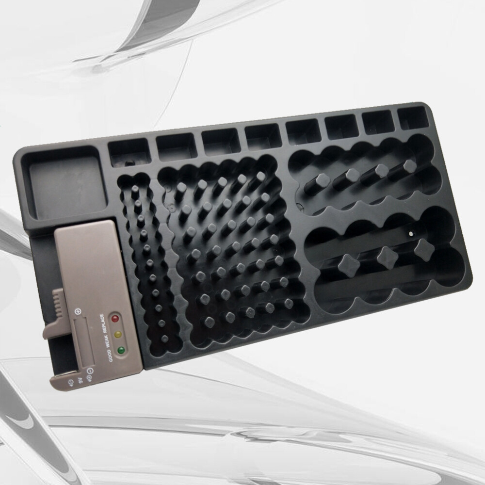 Charger Rechargeable Batteries Battery Organizer for Office Strength Indicator